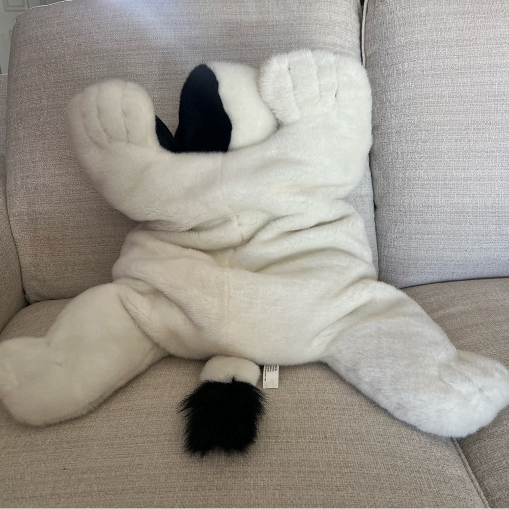 Vintage Tube Dude By The Brass Key Inc Plush Cow Pillow 24x25 Nursery Farmhouse - Picture 4 of 6